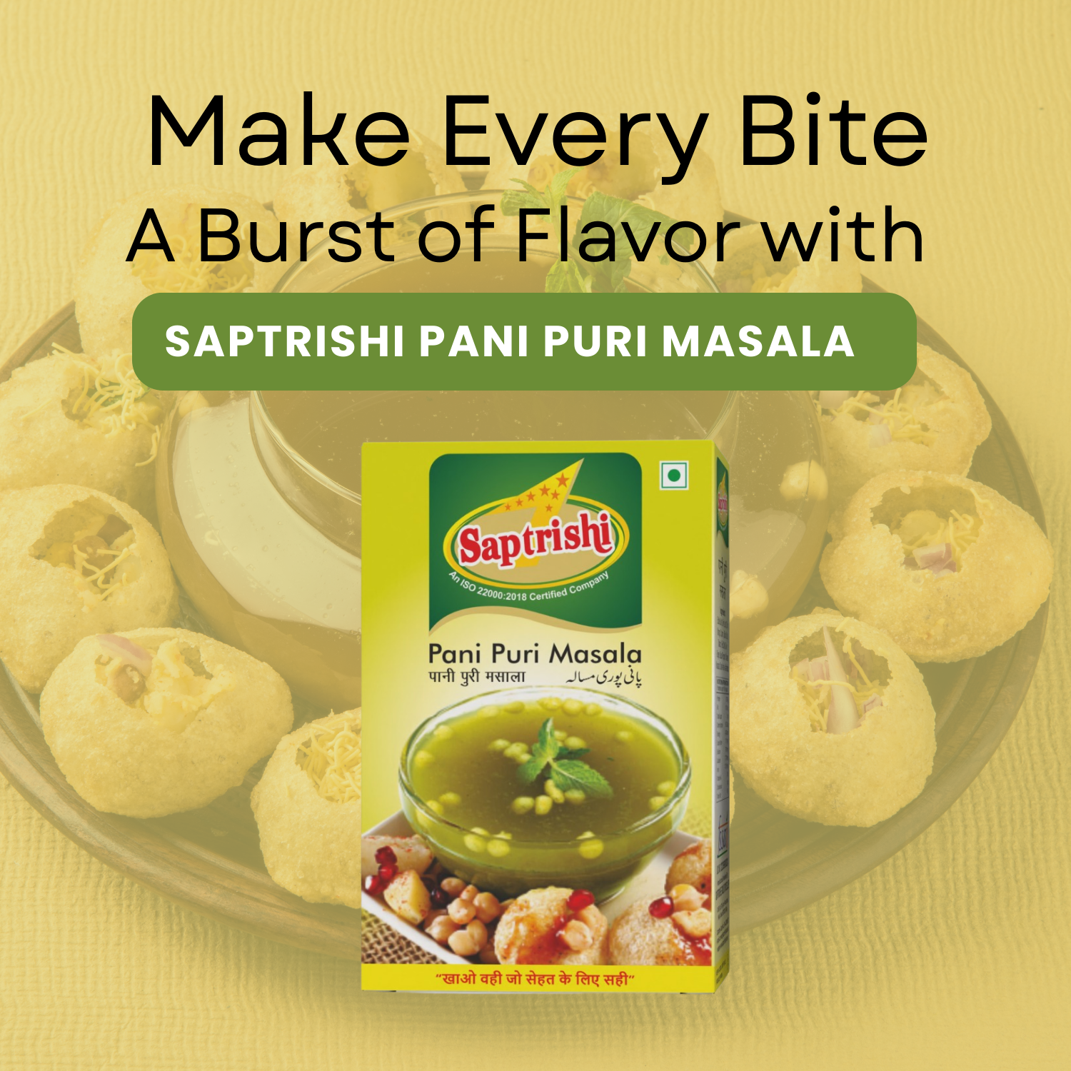 Spicy golgappa masala – SAPTRISHI Pani Puri blend