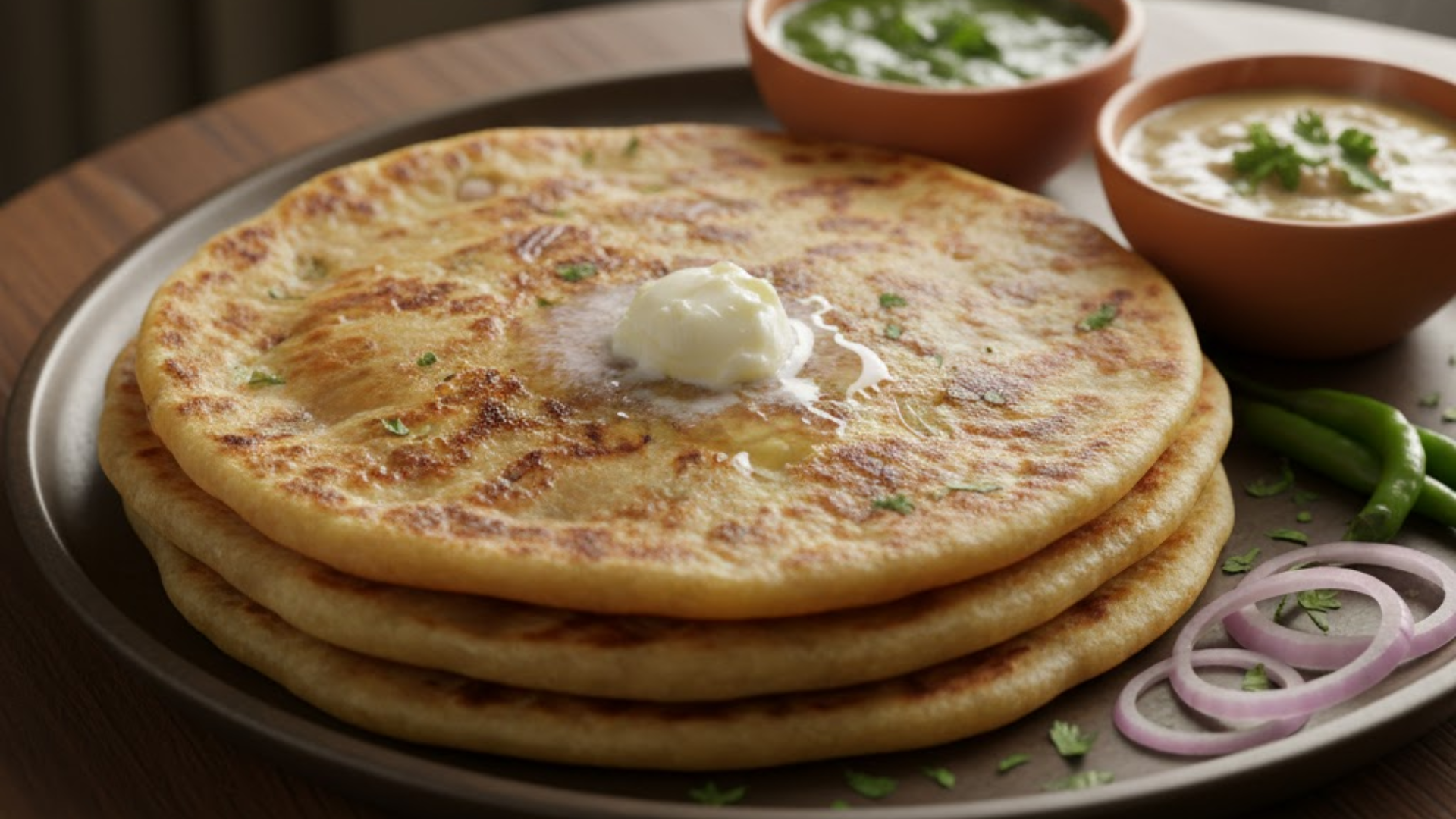 Aloo Pyaaz Paratha Recipe