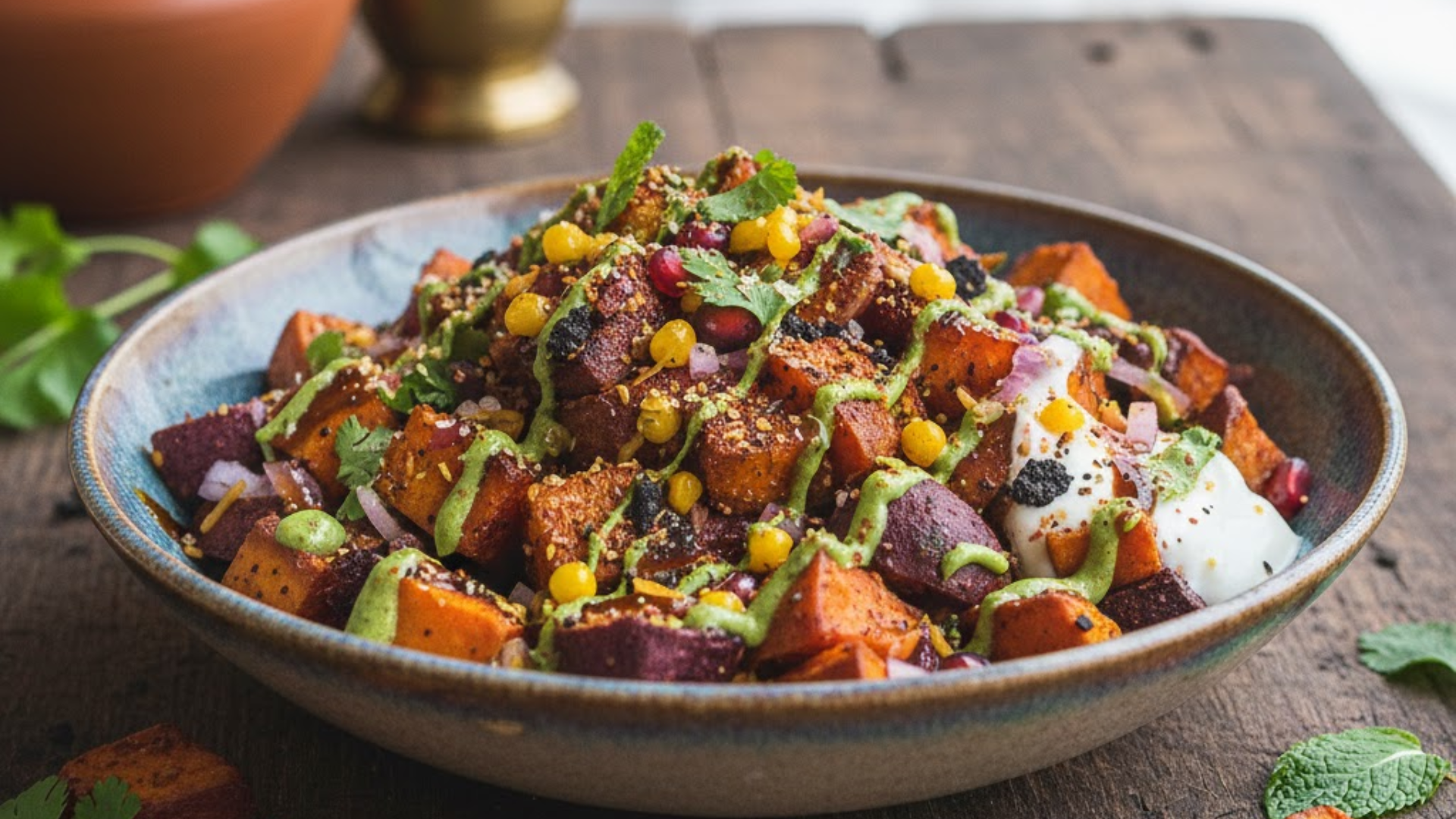 Masala Sweet Potato Chaat Recipe