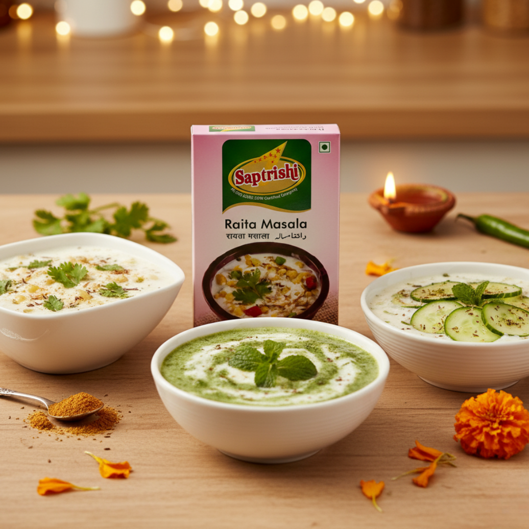 Saptrishi Diwali Celebration Combo – 7 Premium Masalas for Festive Flavours (100g Each)