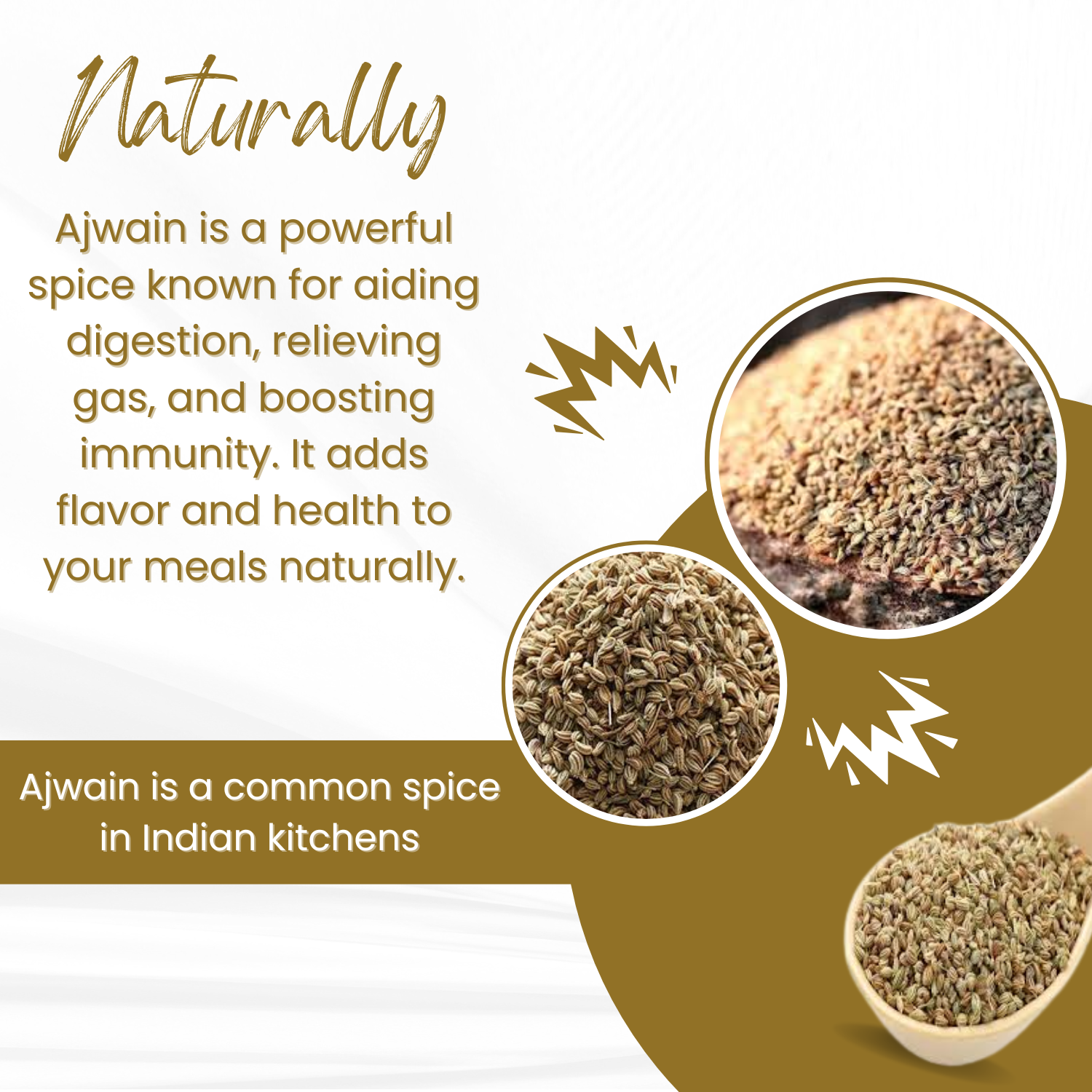 Ajwain from SAPTRISHI used in Indian mathri dough