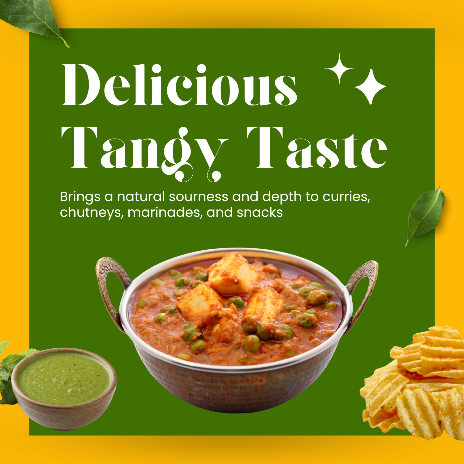 SAPTRISHI Amchoor Powder sprinkled on chole and sabzi