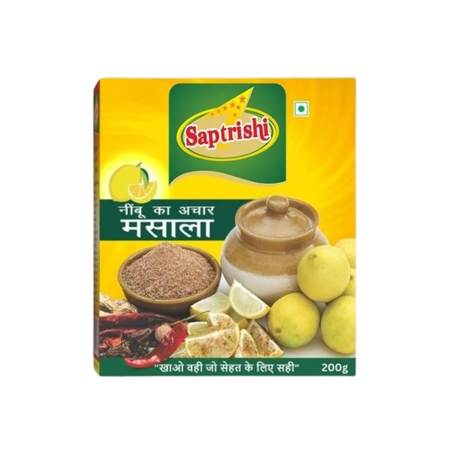 Saptrishi Traditional Achar Masala Combo (3 Essential Pickle Blends) – Aam, Nimbu, Mirch – Pickling Season
