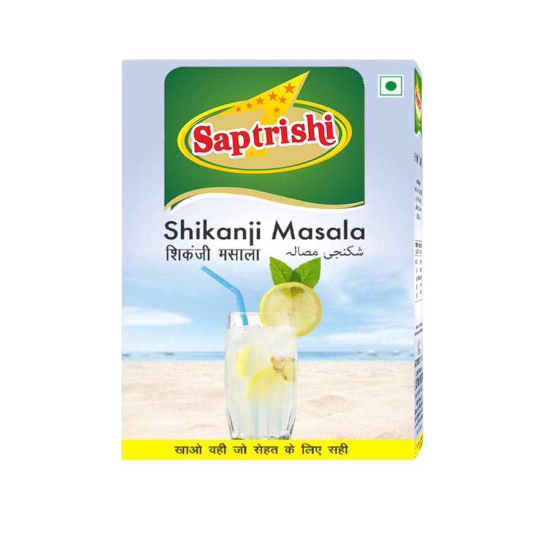 Front view of SAPTRISHI Shikanji Masala Powder packet