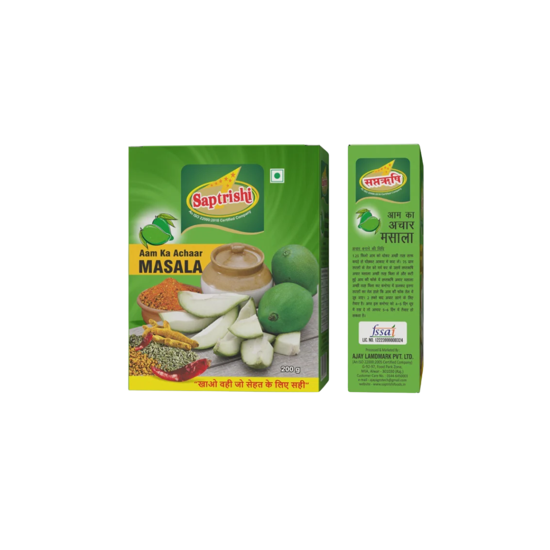 SAPTRISHI Aam Achar Masala spice blend packet front view