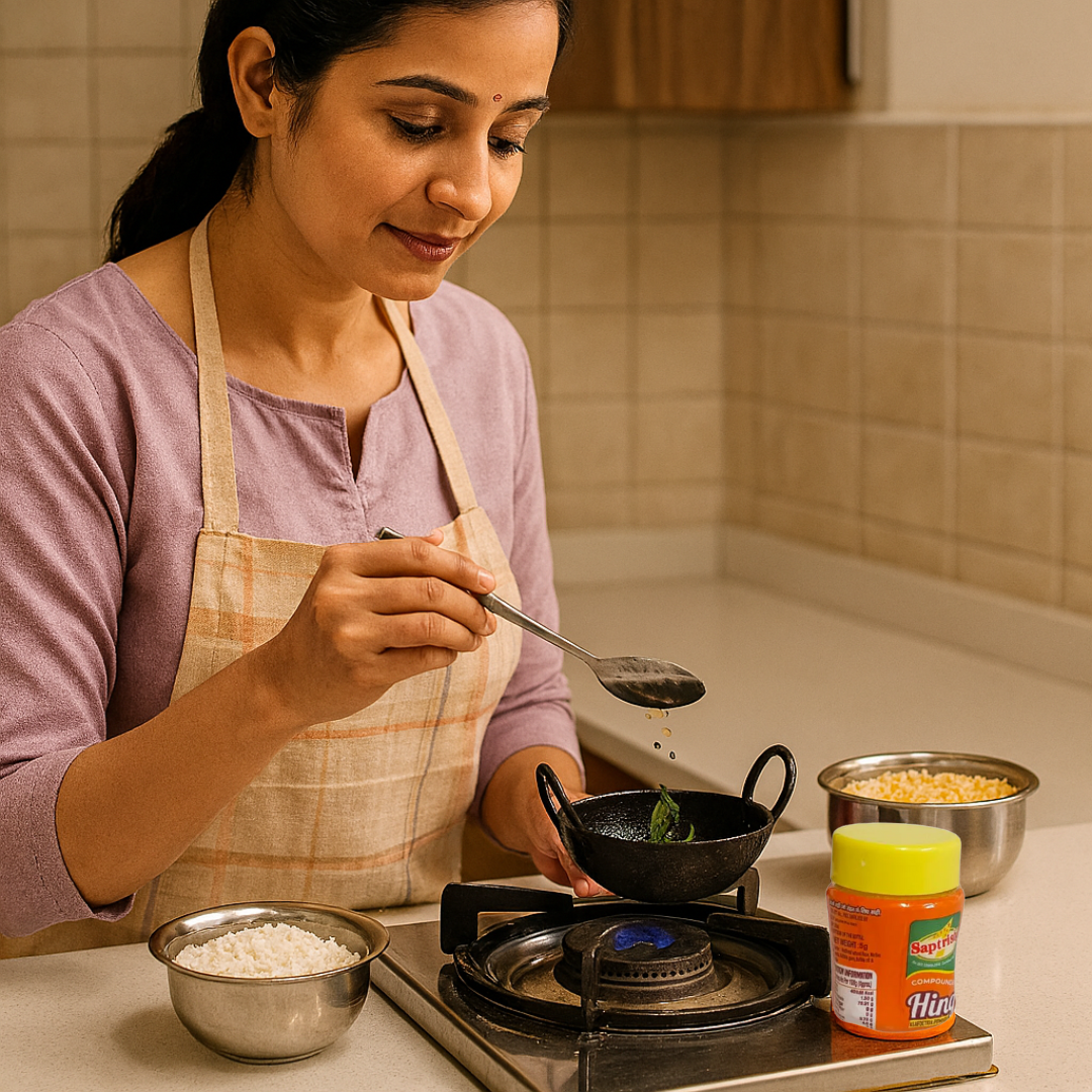 Monthly Pickle & Tadka Combo – Aam Achar Masala (3 Packs) & Hing Powder