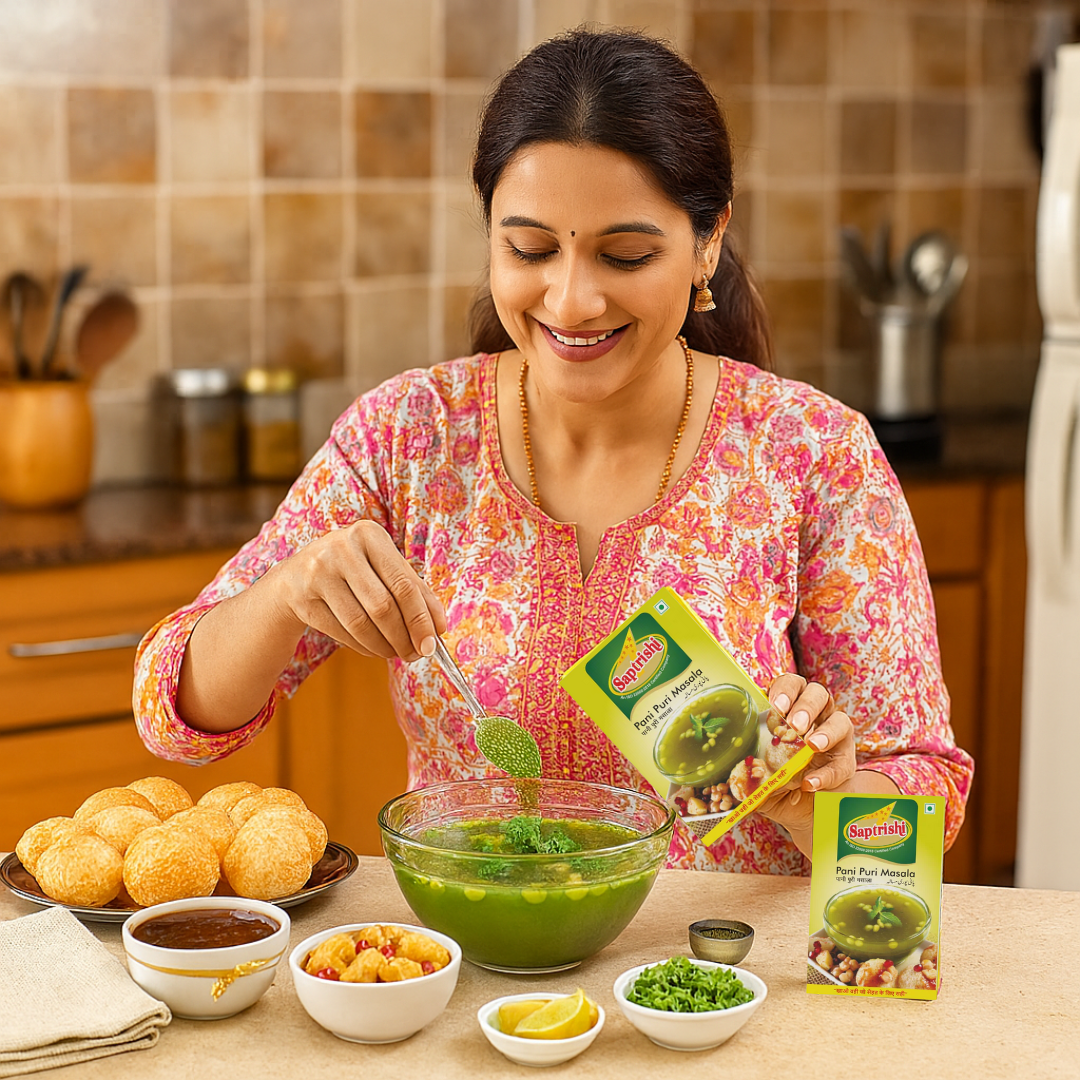 Monthly Snack Flavours Combo – Raita, Podhina, Jeera Roasted & Pani Puri Spices (100g Each)