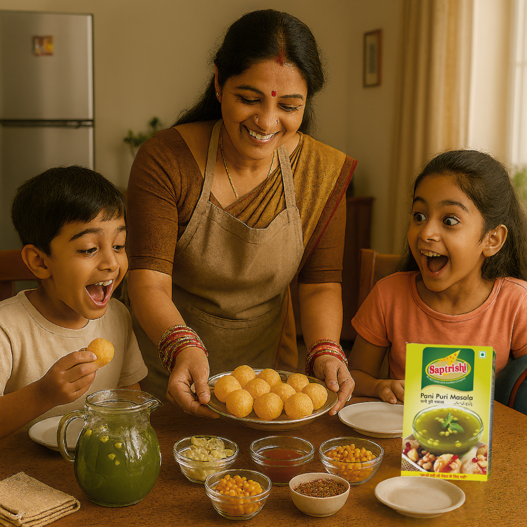 Monthly Snack Flavours Combo – Raita, Podhina, Jeera Roasted & Pani Puri Spices (100g Each)