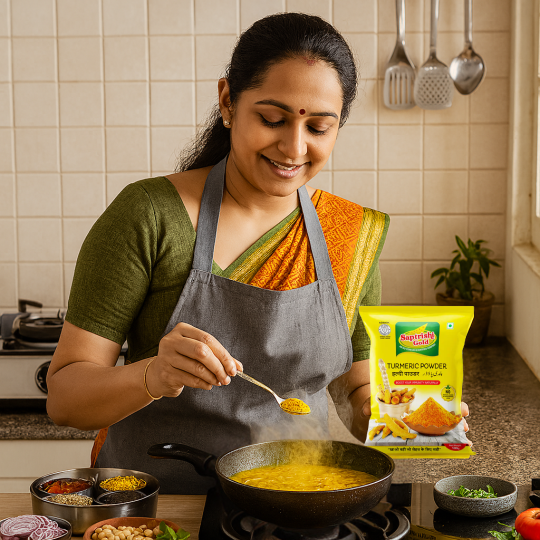 Monthly Kitchen Essentials Combo – Haldi, Dhaniya, Mirch Powder (100g / 200g / 500g each)